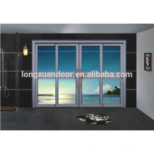 Portes coulissantes en verre en aluminium personnalisées, portes coulissantes à tempête